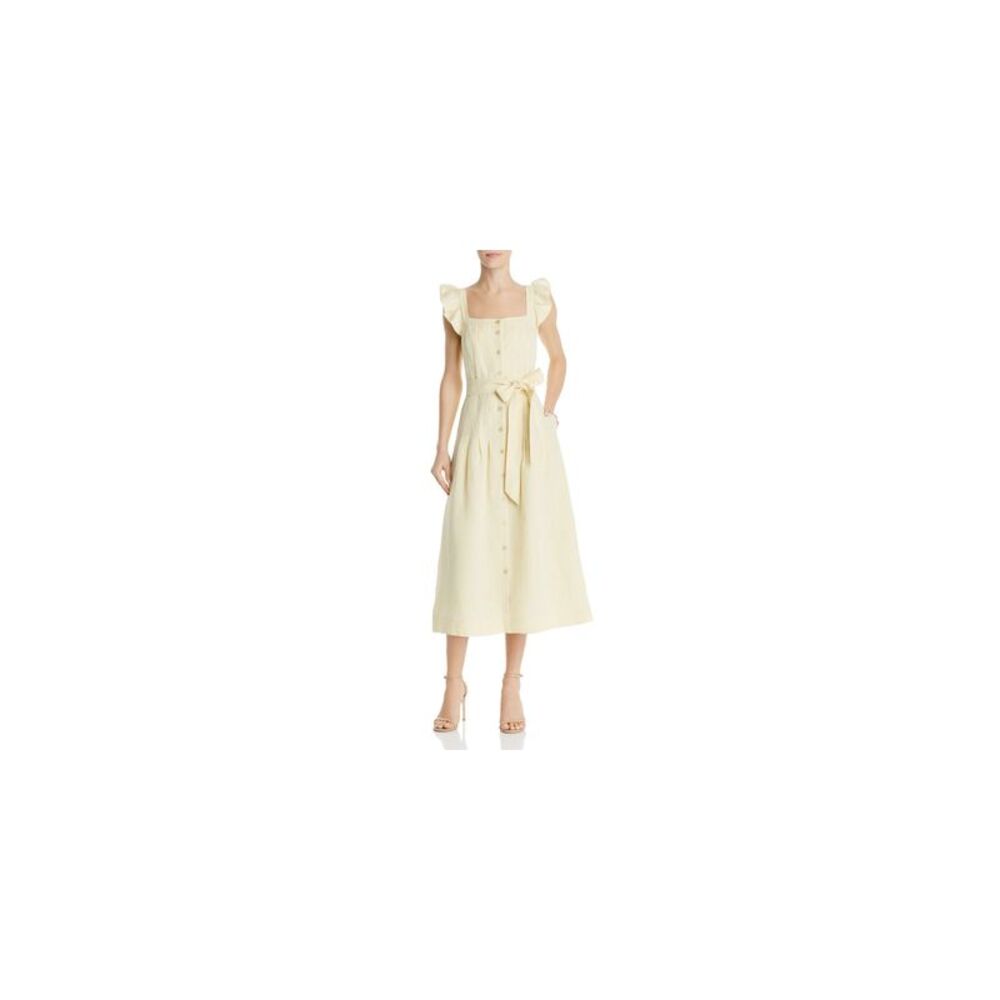 Rebecca Taylor Drop-Pleat Midi Dress